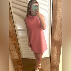 Lilly Pulitzer White Label Mock Neck Pink Shift Dress